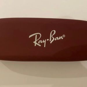 Ray Ban Hard Case, Maroon /Carry Case For Ray-Ban Glasses /small